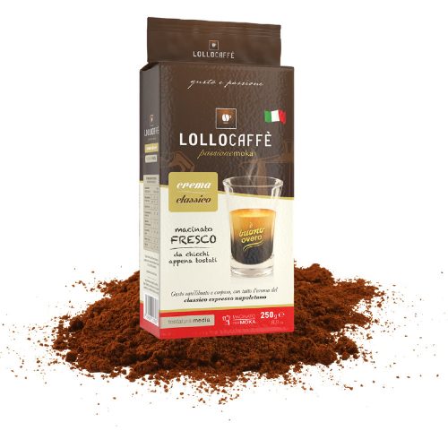 250g Lollo Cafea Măcinată Crema Classico Amestec