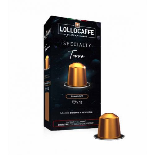 10 buc. LolloCaffé Specialty Edition Terra capsulă de cafea compatibilă cu Nespresso