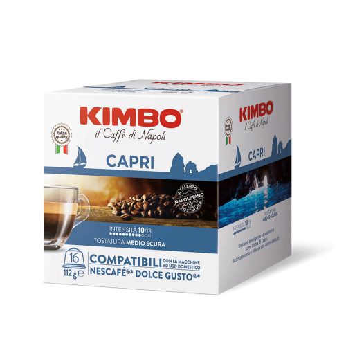 16 buc. Caffè Kimbo Capri capsulă de cafea compatibilă cu DOLCE GUSTO