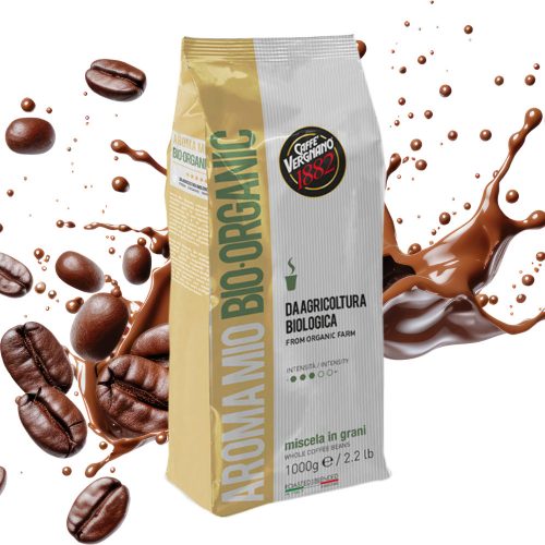 1 kg Caffè Vergnano 1882 Aroma Mio Bio Organic amestec de boabe de cafea