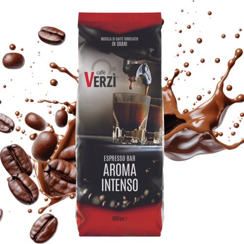 1 kg Caffé VERZI Espresso Bar AROMA INTENSO amestec de boabe de cafea