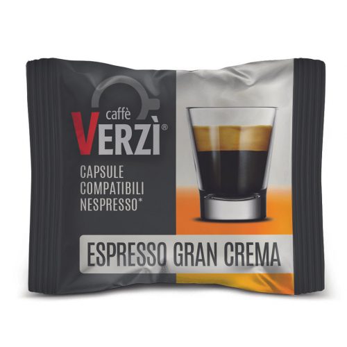 1 buc. Caffè Verzì ESPRESSO GRAN CREMA capsulă de cafea compatibilă cu Nespresso