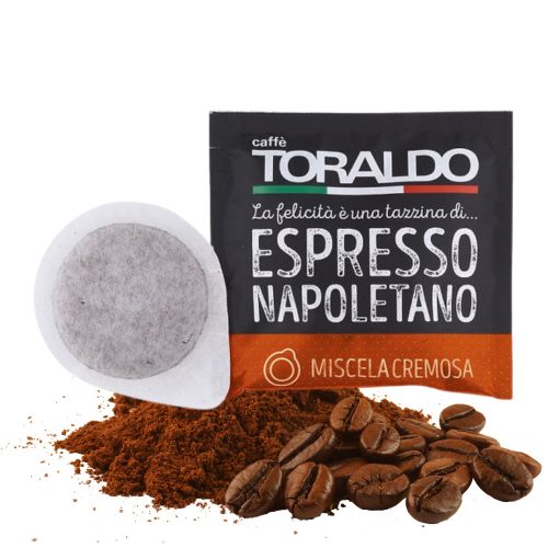 1 buc. ESE pad de cafea 44 mm Caffè Toraldo Espresso Napoletano Miscela Cremosa