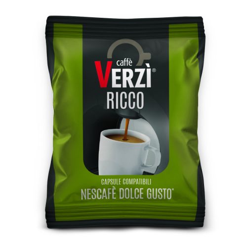 1 buc. Caffè Verzì RICCO capsulă de cafea compatibilă cu Dolce Gusto