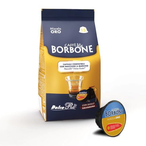 15 buc. Caffè Borbone Miscela Oro capsulă de cafea compatibilă cu DOLCE GUSTO