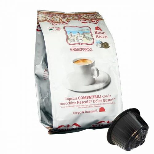 16 capsule Gattopardo Gusto Ricco compatibile cu DOLCE GUSTO