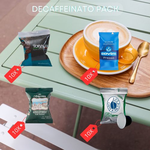 Capsule de cafea decafeinizată compatibilă cu Nespresso pachet de degustare