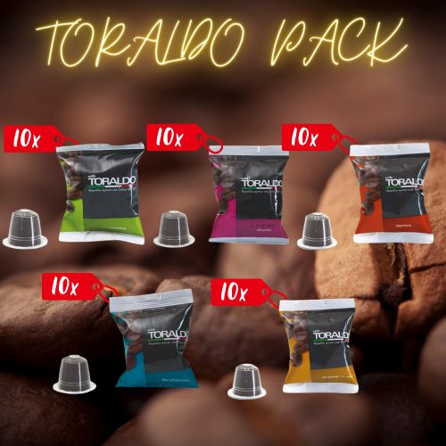 Caffè Toraldo capsulă de cafea compatibilă cu Nespresso pachet de degustare